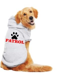 100% Poly Performance Hooded Pet Shirts! each SMALL WHITE DSWS