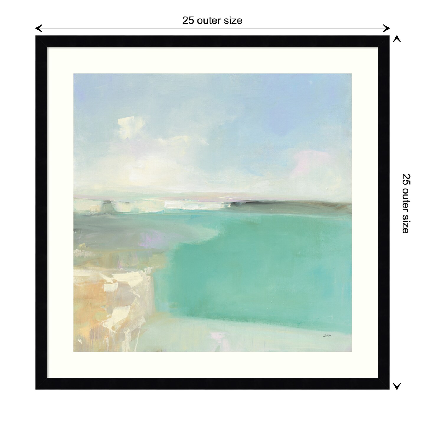 Summer Coastline by Julia Purinton Wood Framed Wall Art Print Framed Art Michaels