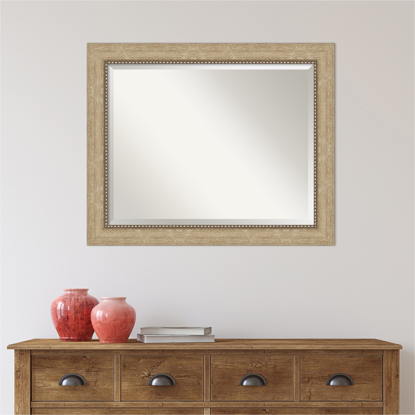 Beveled Bathroom Wall Mirror, Astor Frame