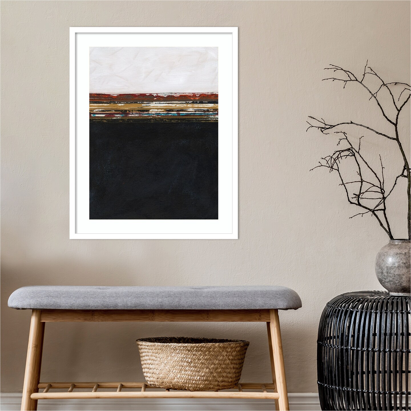 A Sense of Space I by Jodi Fuchs Wood Framed Wall Art Print
