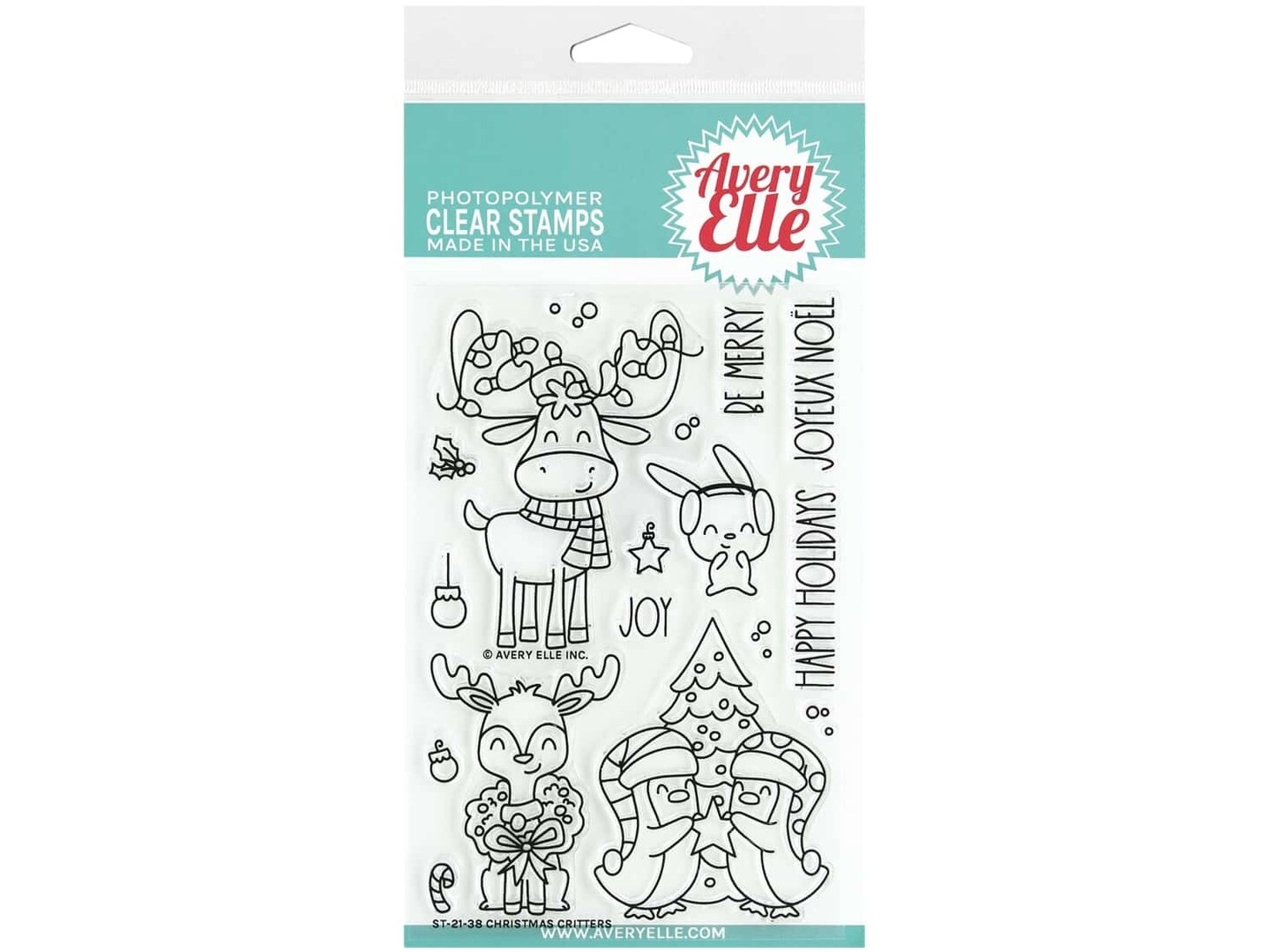Avery Elle Clear Stamps Christmas Critters Michaels