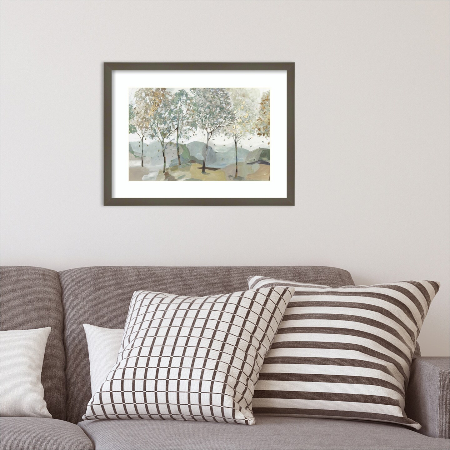 Breezy Landscape Trees I by Allison Pearce Wood Framed Wall Art Print