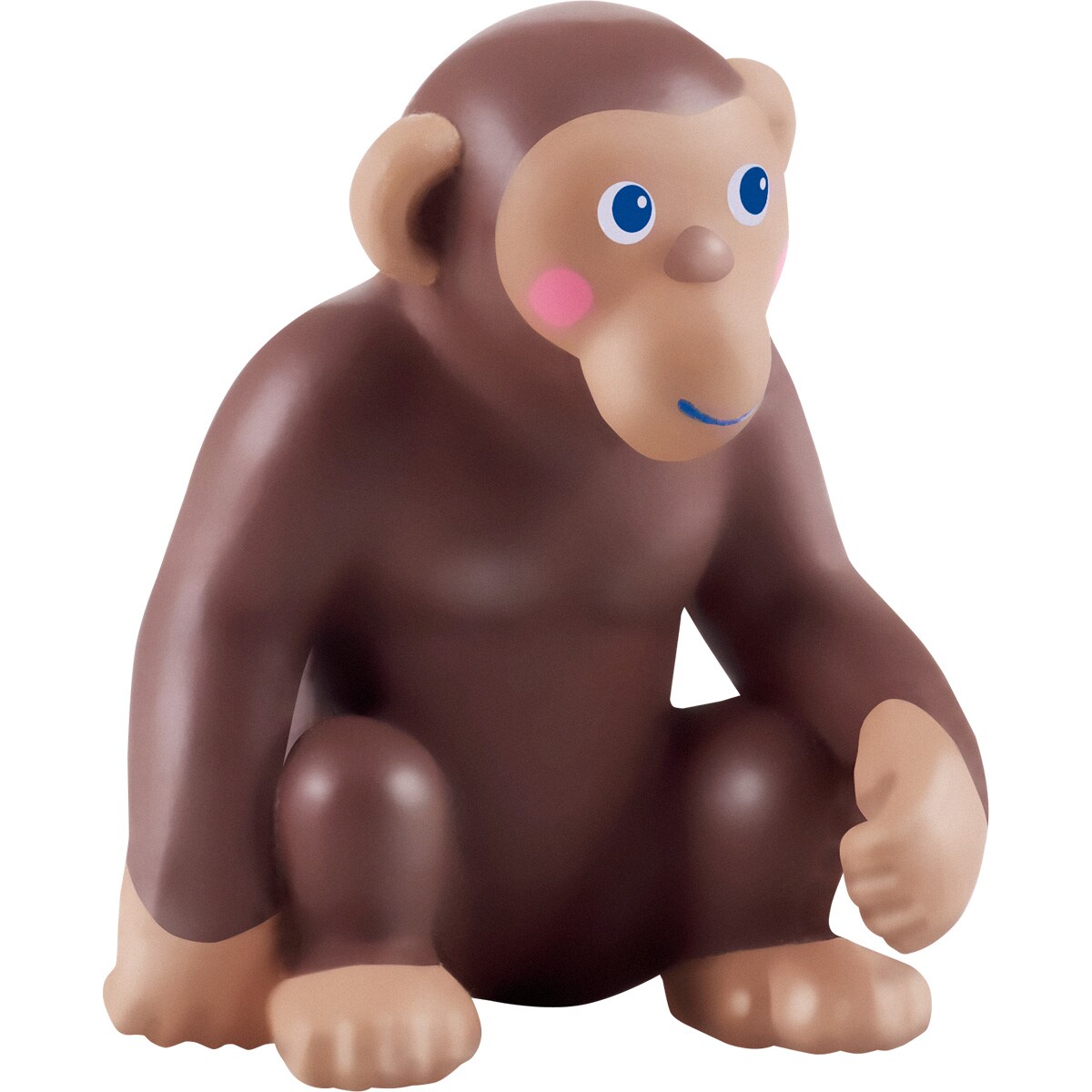 HABA Little Friends Monkey - Chunky Plastic Zoo Animal Toy Figure (2.5&#x22; Tall)