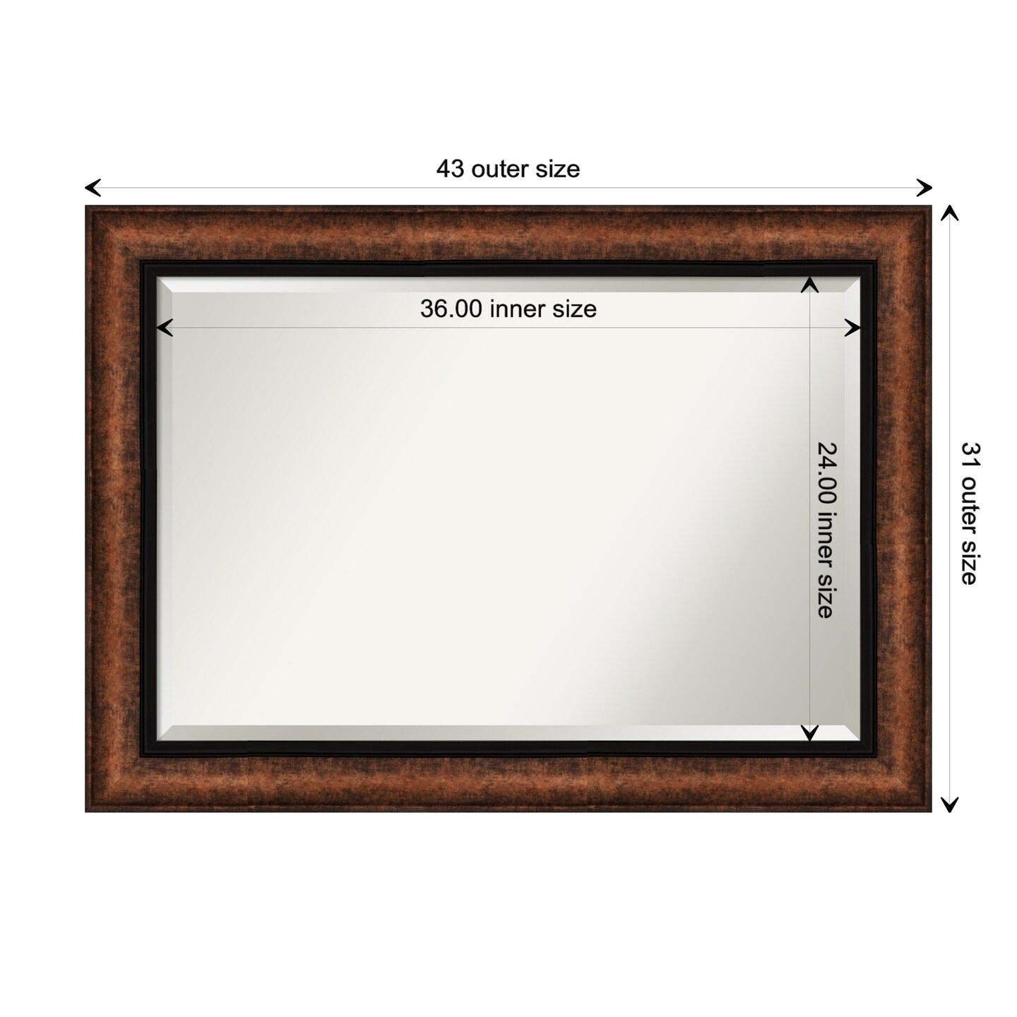 Beveled Bathroom Wall Mirror, Vogue Frame | Michaels