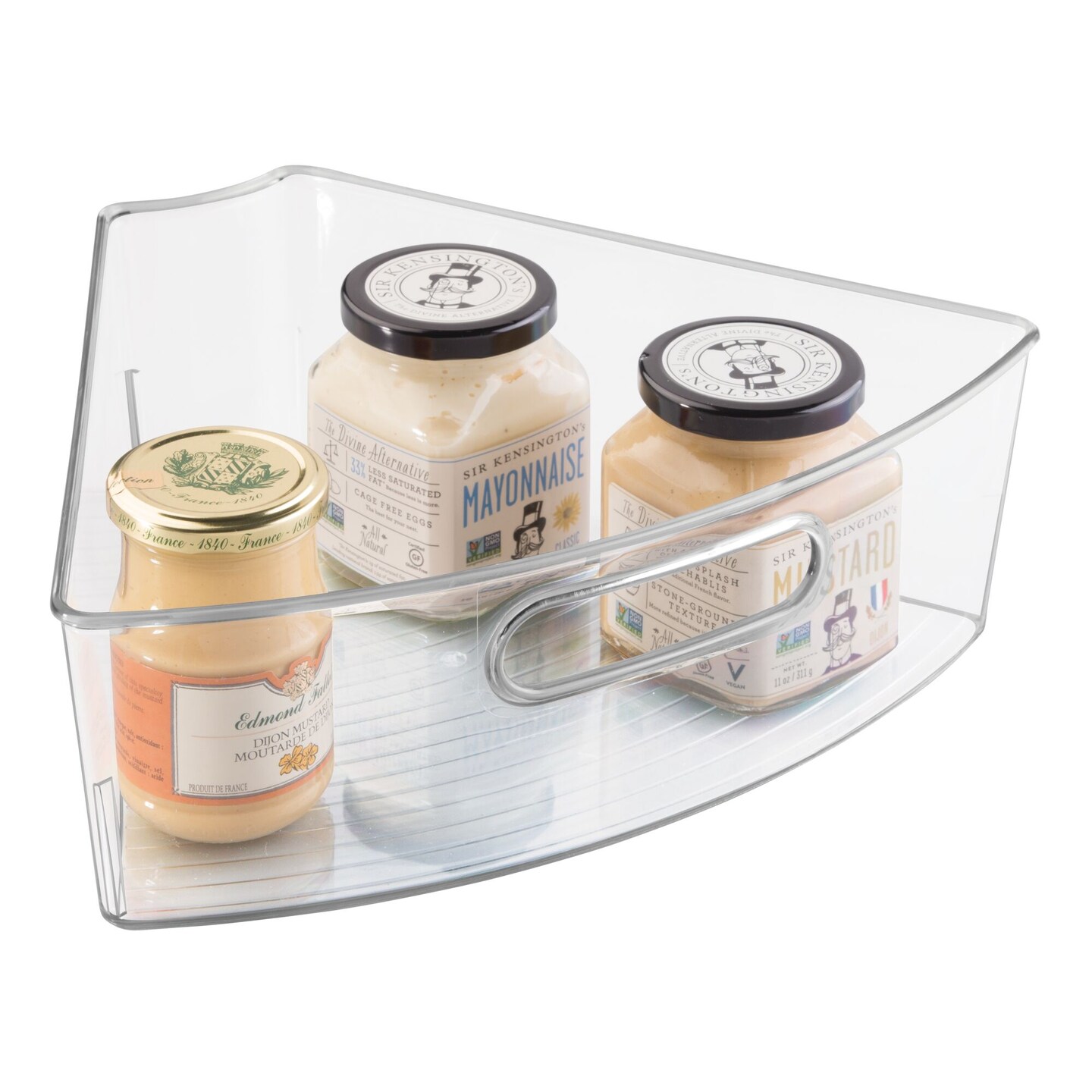mDesign Lazy Susan Kitchen Food Storage Organizer Bin