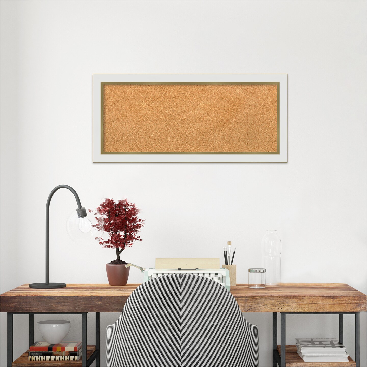 Cork Board, Eva Narrow Frame - Bulletin Board, Organization Board, Pin Board