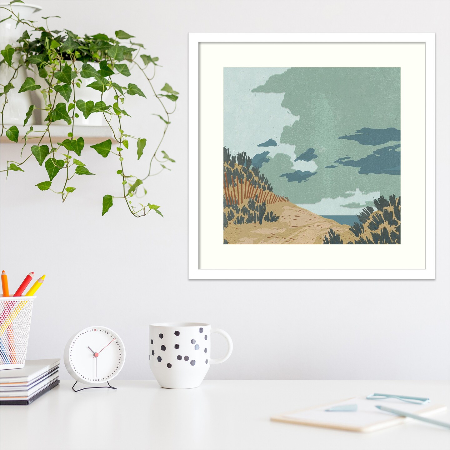 Hidden Dune II by Jacob Green Wood Framed Wall Art Print Framed Art