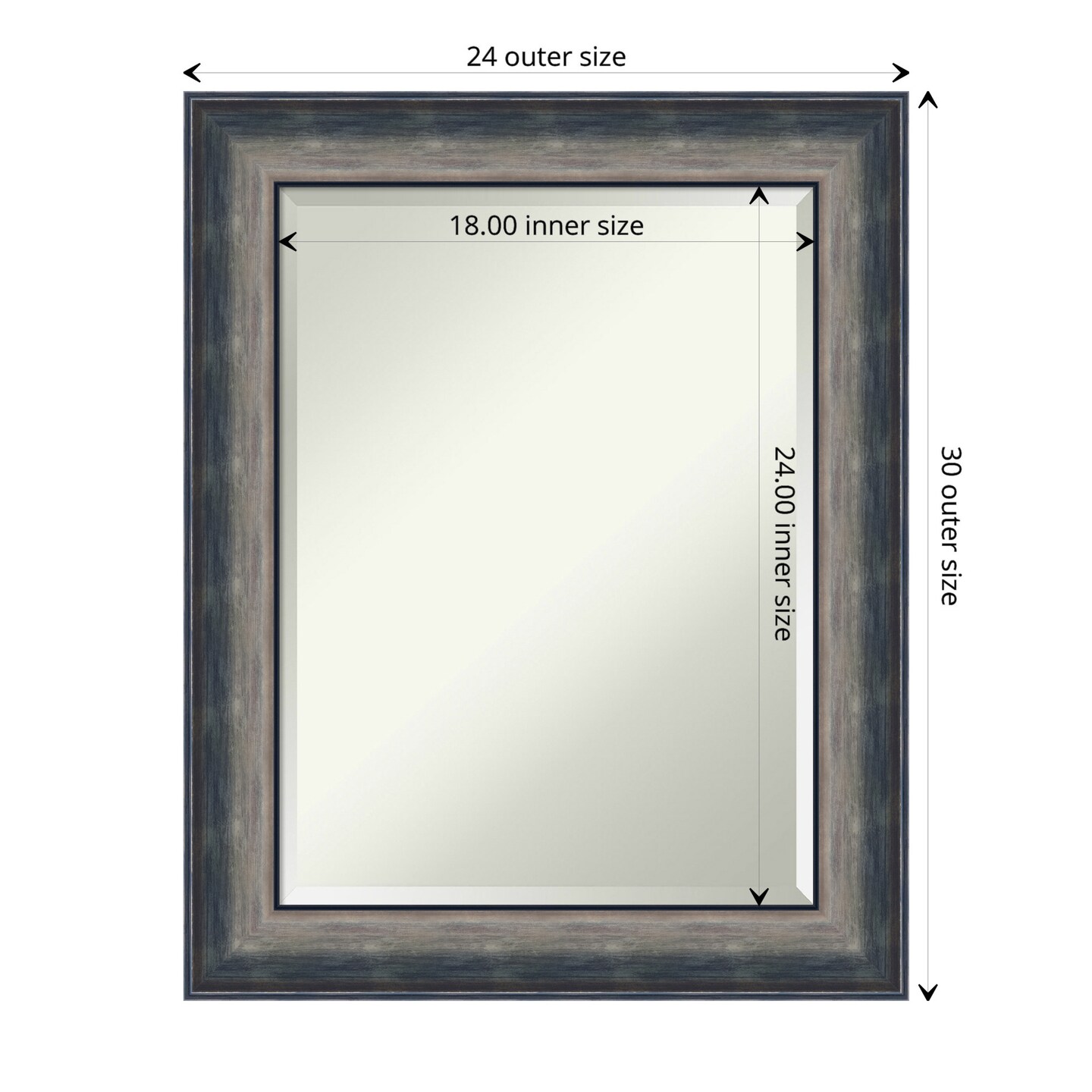 Beveled Wood Bathroom Wall Mirror, Quicksilver Scoop Frame | Michaels