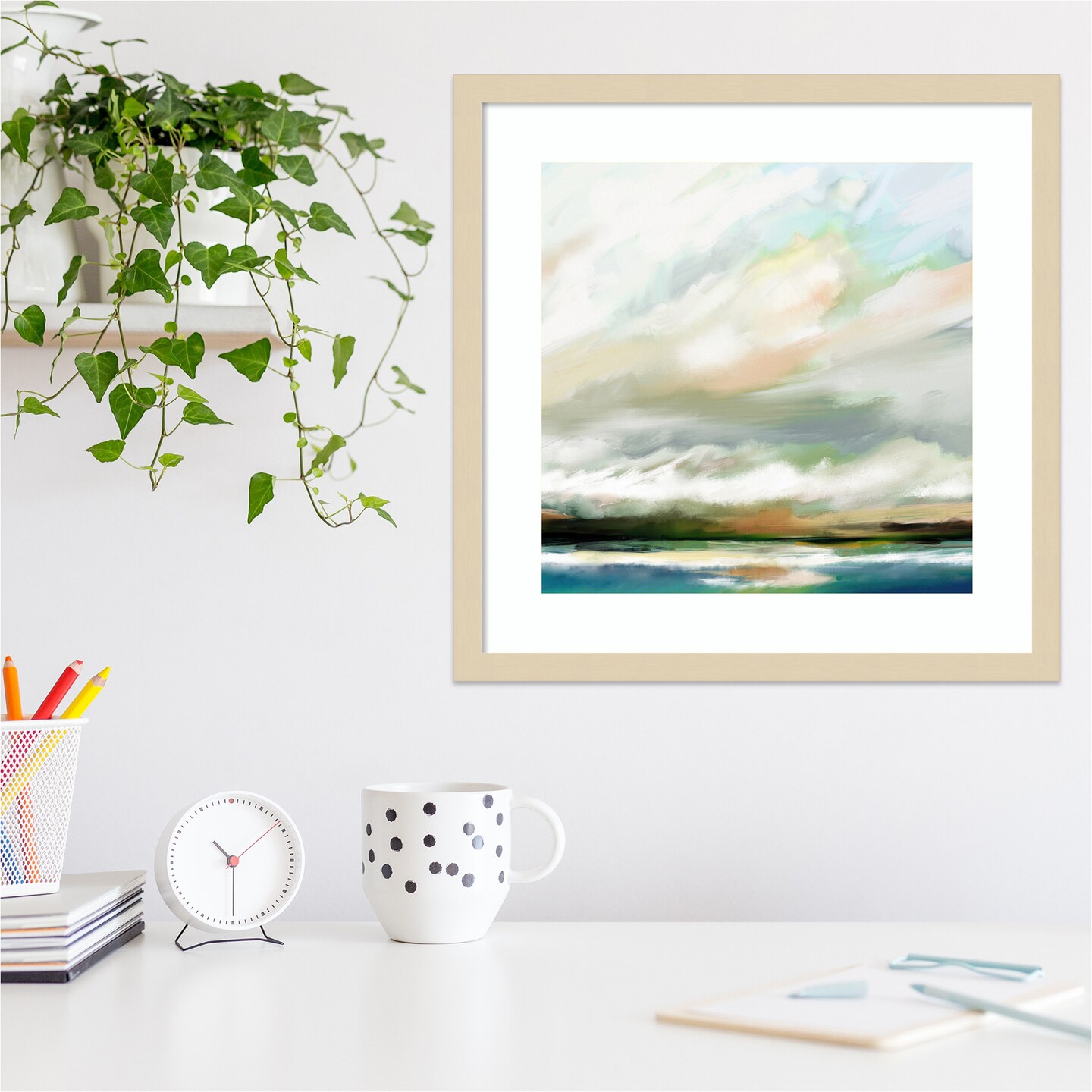 Sunday Morning by Mary Sparrow Wood Framed Wall Art Print