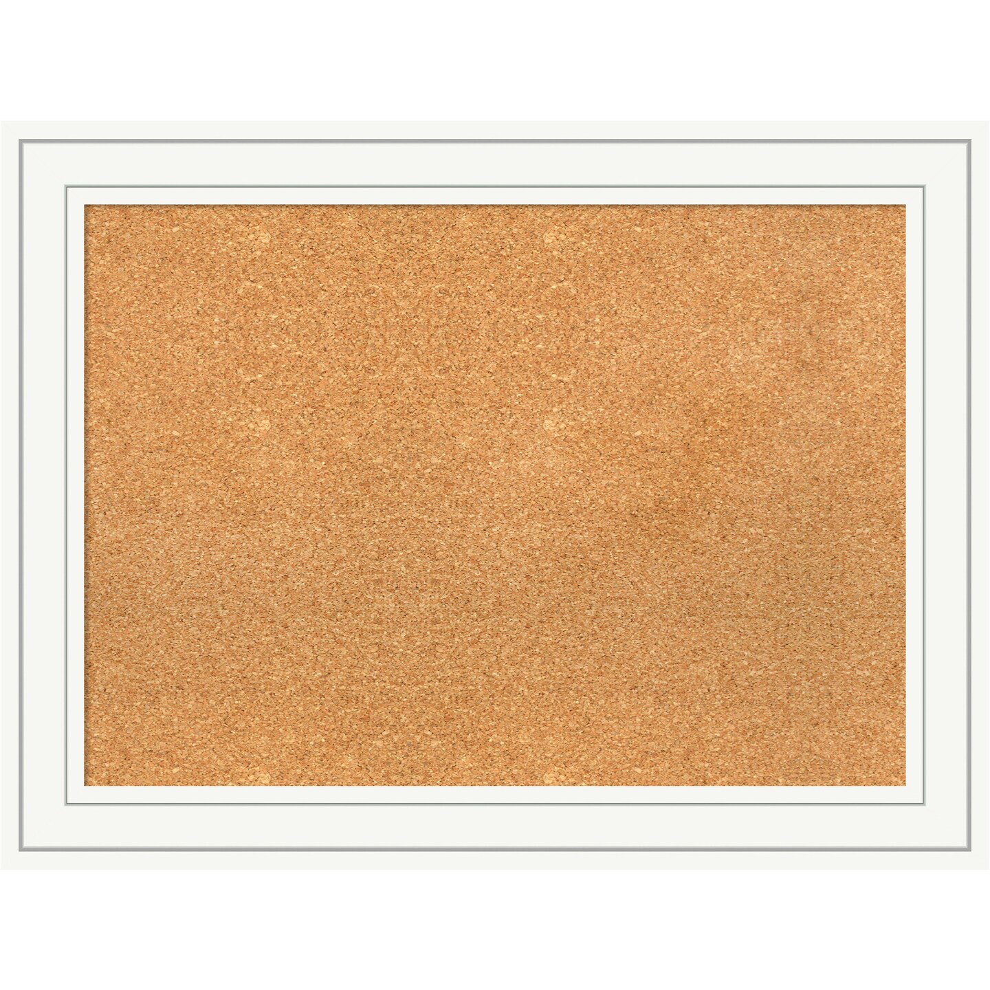 Cork Board, Craftsman White Wood Frame - Bulletin Board, Organization ...