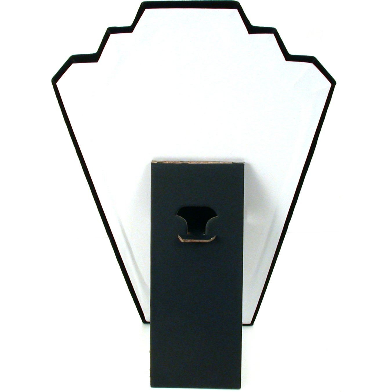 Black Flocked Necklace Earring Jewelry Displays 9Pc Set