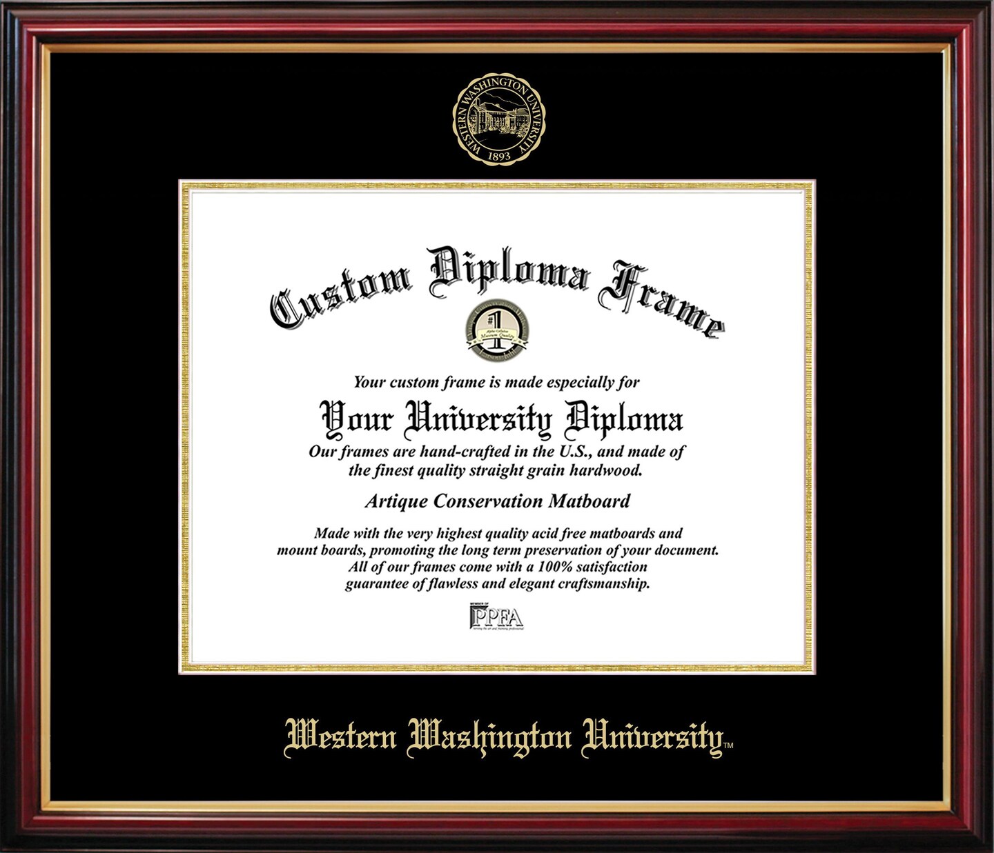 Western Washington University Petite Diploma Frame