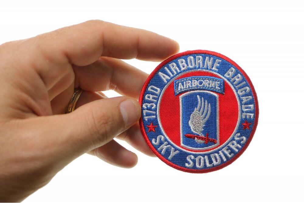 Patch, Embroidered Patch (Iron-On or Sew-On), 173rd Airborne Brigade Sky Soldiers (United States Army), 3&#x22; Round