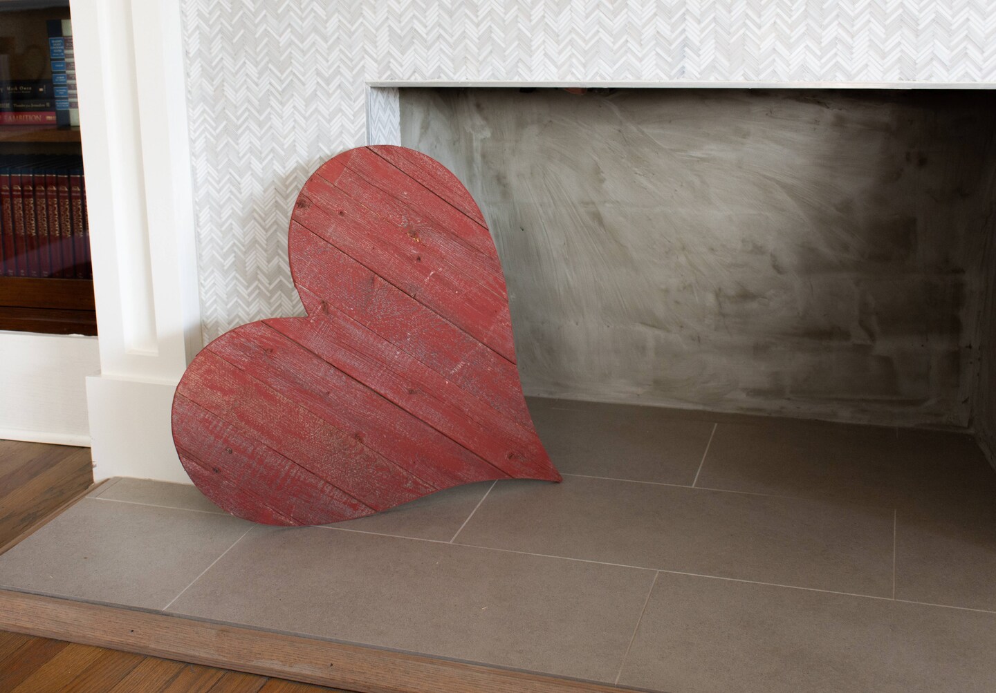 Rustic Farmhouse 18 in. Reclaimed Wood Heart