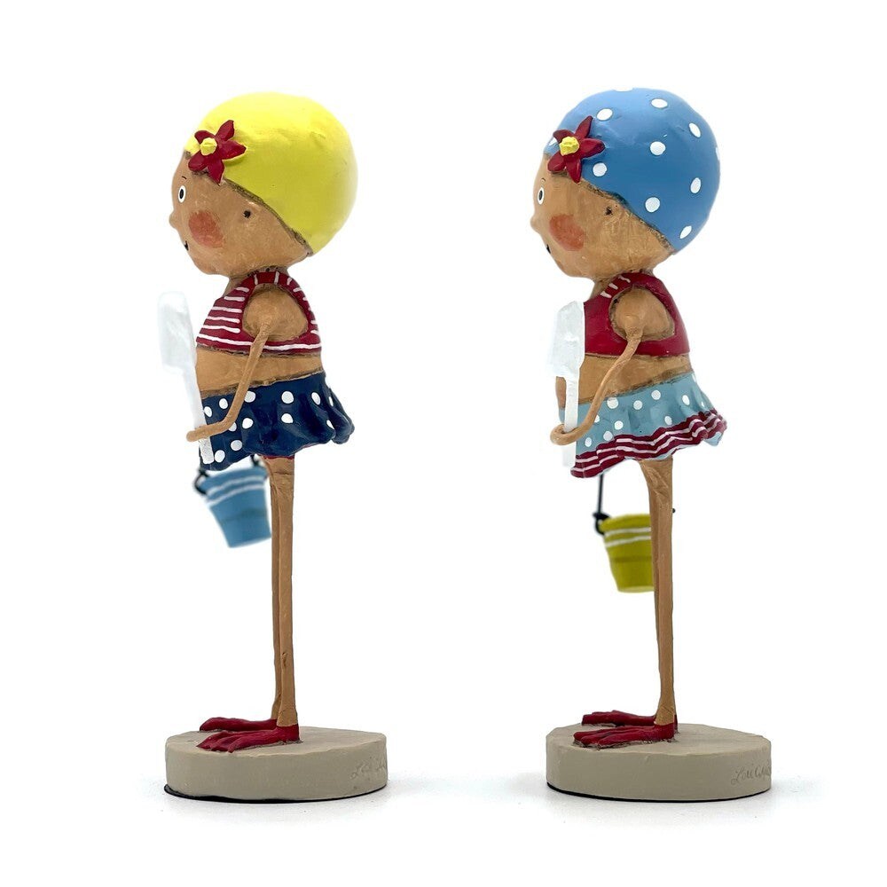 Lori Mitchell Summer Collection: Bathing Beauties Figurines, Set of 2