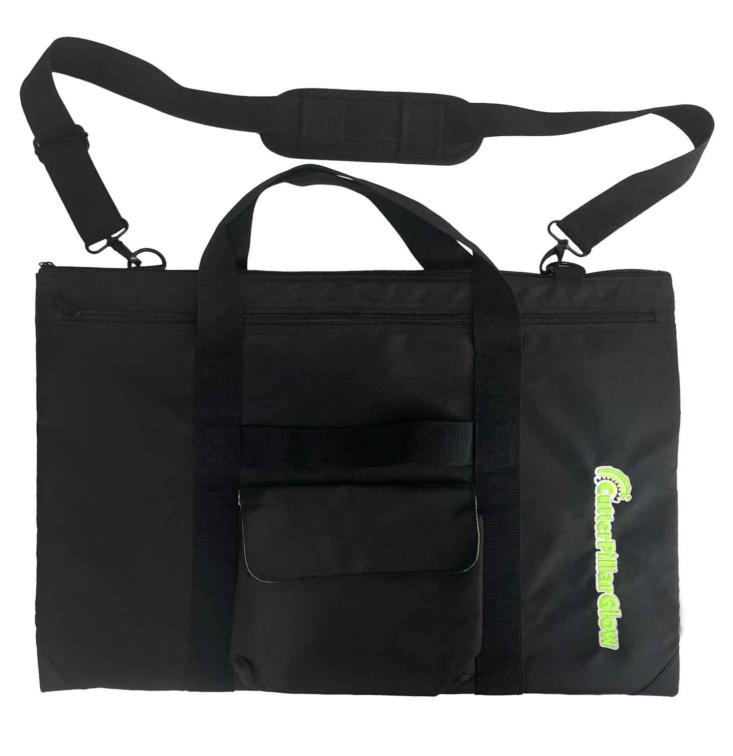 Highly Functional Paded Nylon Bag for Premium-Basic Glows With Shoulder Strap, Zipped Pockets