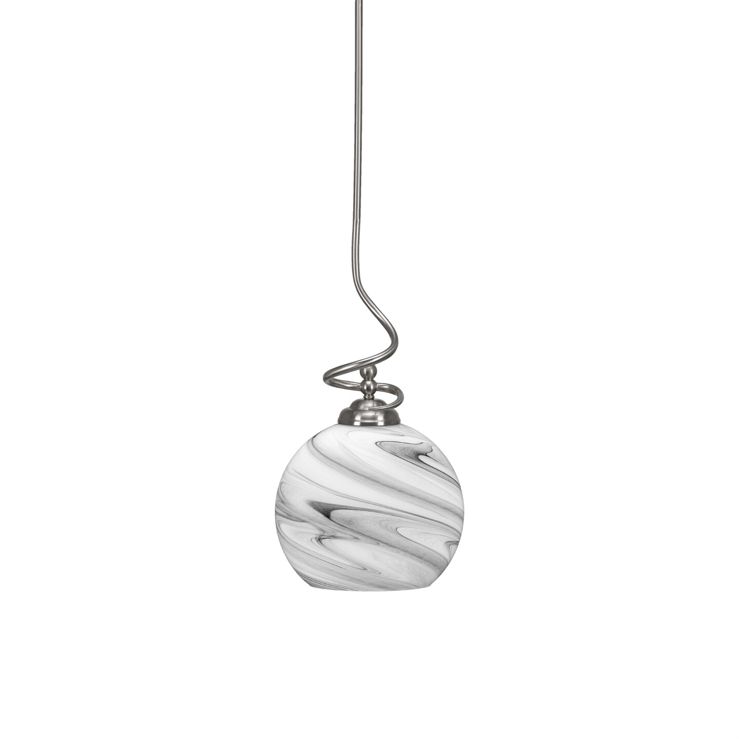 Capri Stem Pendant With Hang Straight Swivel Shown In Brushed Nickel ...