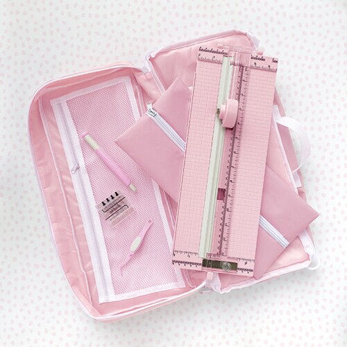 EK Success Storage Craft Tote PINK 54000040 by American Crafts