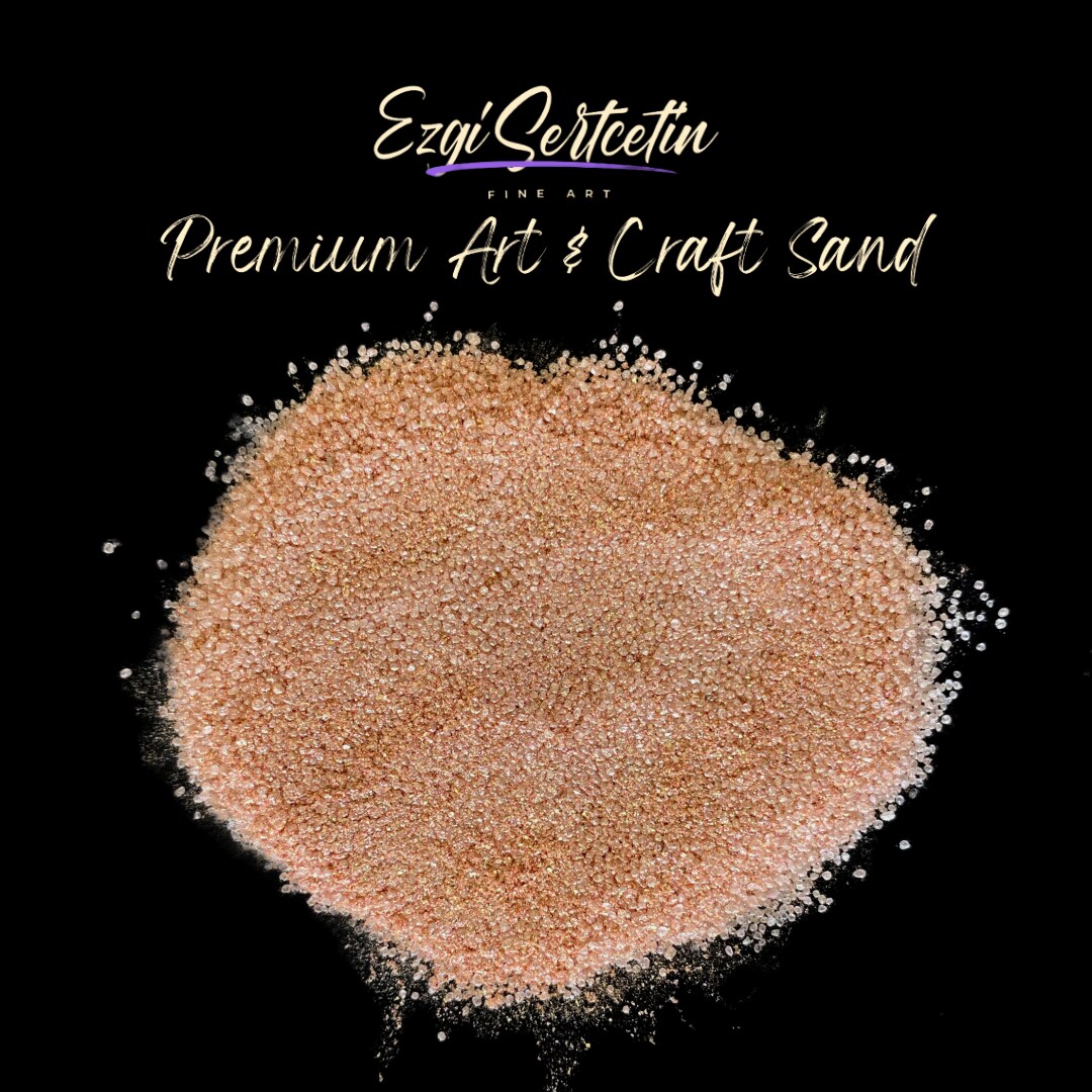 Premium Art Sand|Craft Sand|Unique Metallic-Neon Colors|Excellent Quartz Sand|10 oz|Excellent for Artwork|DIY|Sand Painting|Wedding Decoration|Vaze Filling|Ezgi Sertcetin