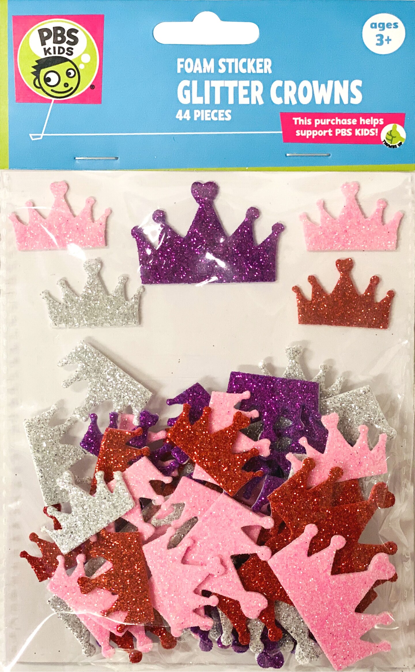 Glitter Foam StickersCrown, 44/Pkg Stencils & Forms Michaels