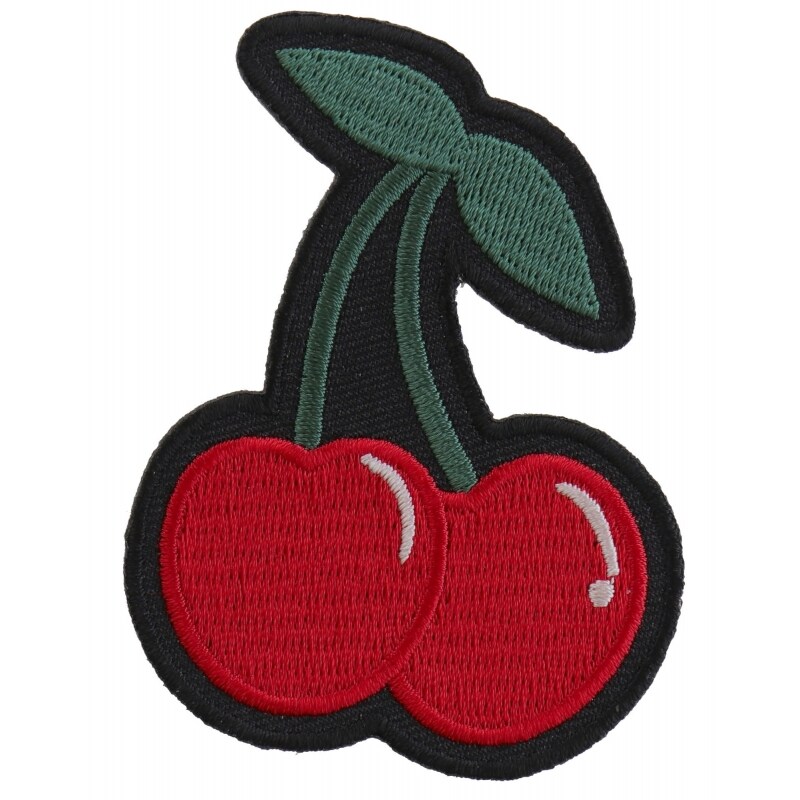 Patch, Embroidered Patch (Iron-On or Sew-On), Cherry Cherries Twins Best Friends Relationship, 2.25&#x22; x 3&#x22;