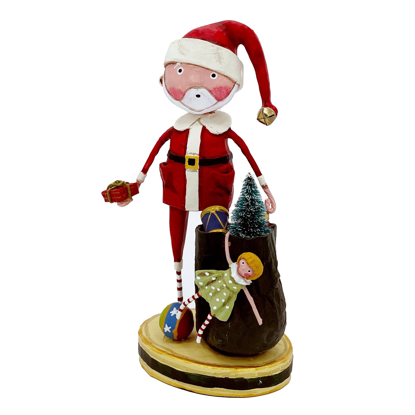 Lori Mitchell Christmas Collection: Santa & His Sack Figurine