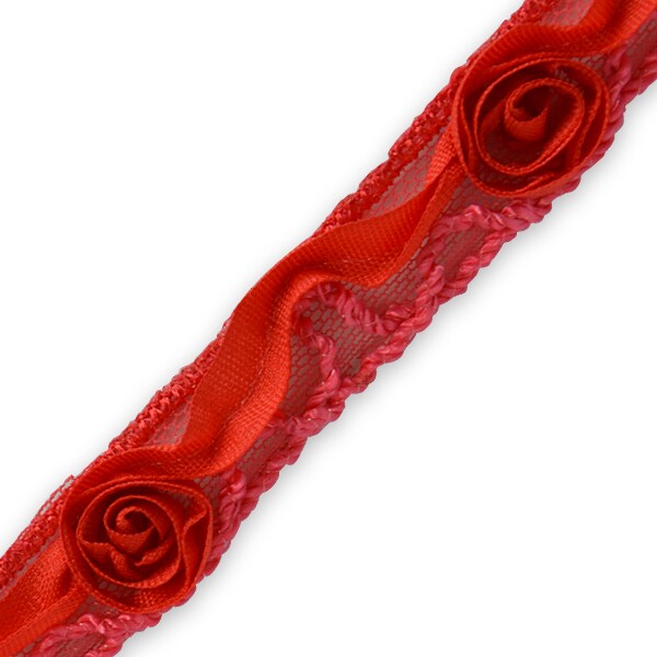 5 yards of ribbon rosette w small rosebud trim michaels