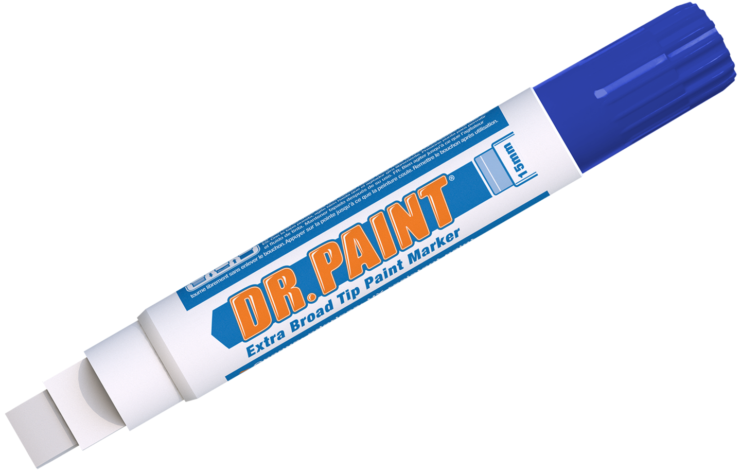U-Mark DR. PAINT&#x2122; Extra Broad Tip Window Paint Marker - College Blue