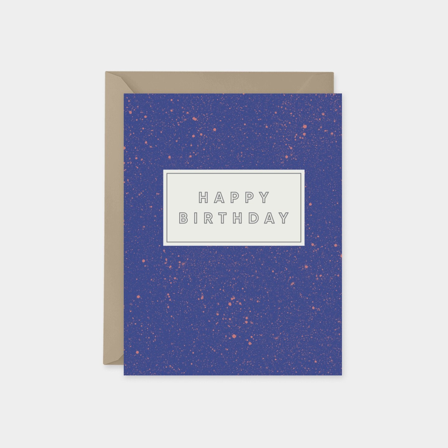 Speckled Happy Birthday Cards, Custom Speckled Card, Recycled Birthday 