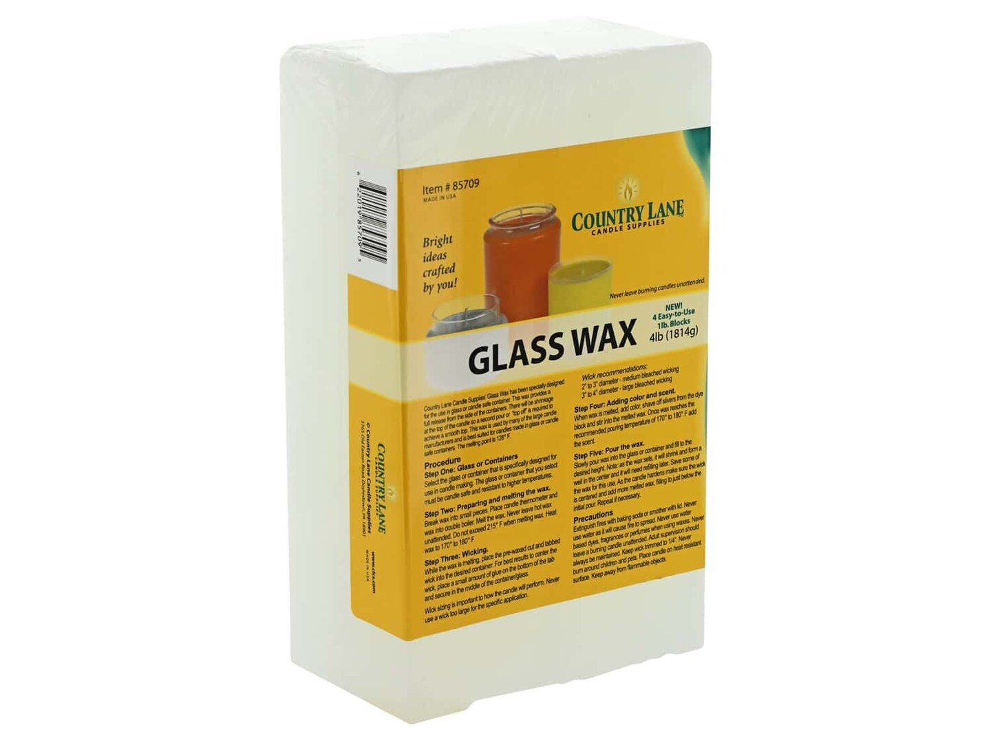 Country Lane Wax Glass Wax 4 lb