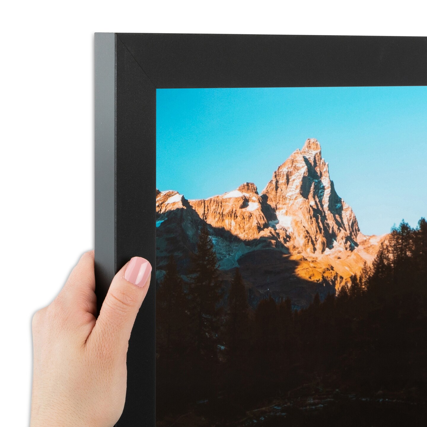 ArtToFrames 13x16 Inch Picture Frame, This 1.25 Inch Custom MDF Poster Frame is Available in Multiple Colors, Great for Your Art or Photos - Comes with Regular Glass and Corrugated (A46JE)