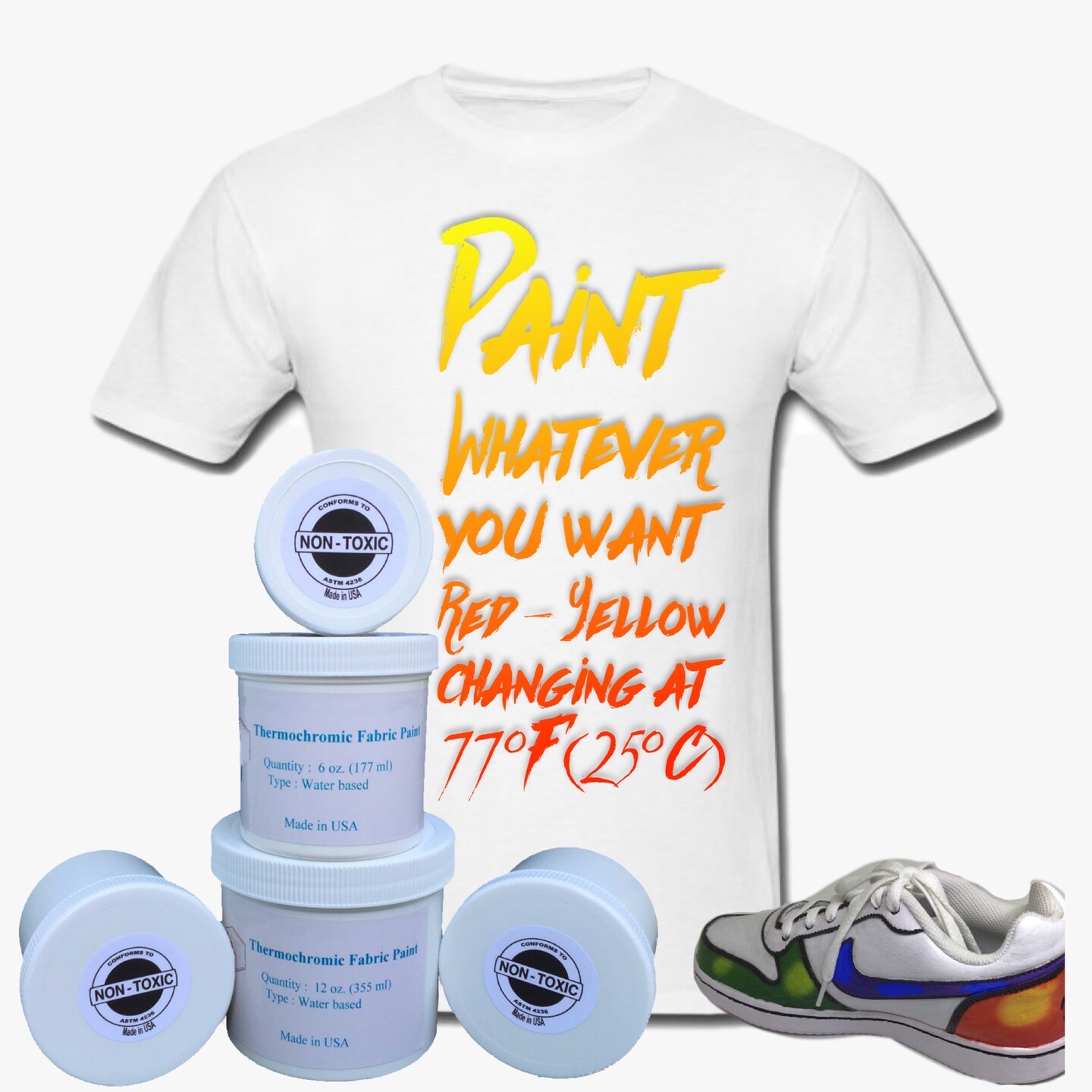 Temperature Activated Body Heat Reactive Color Changing Thermochromic