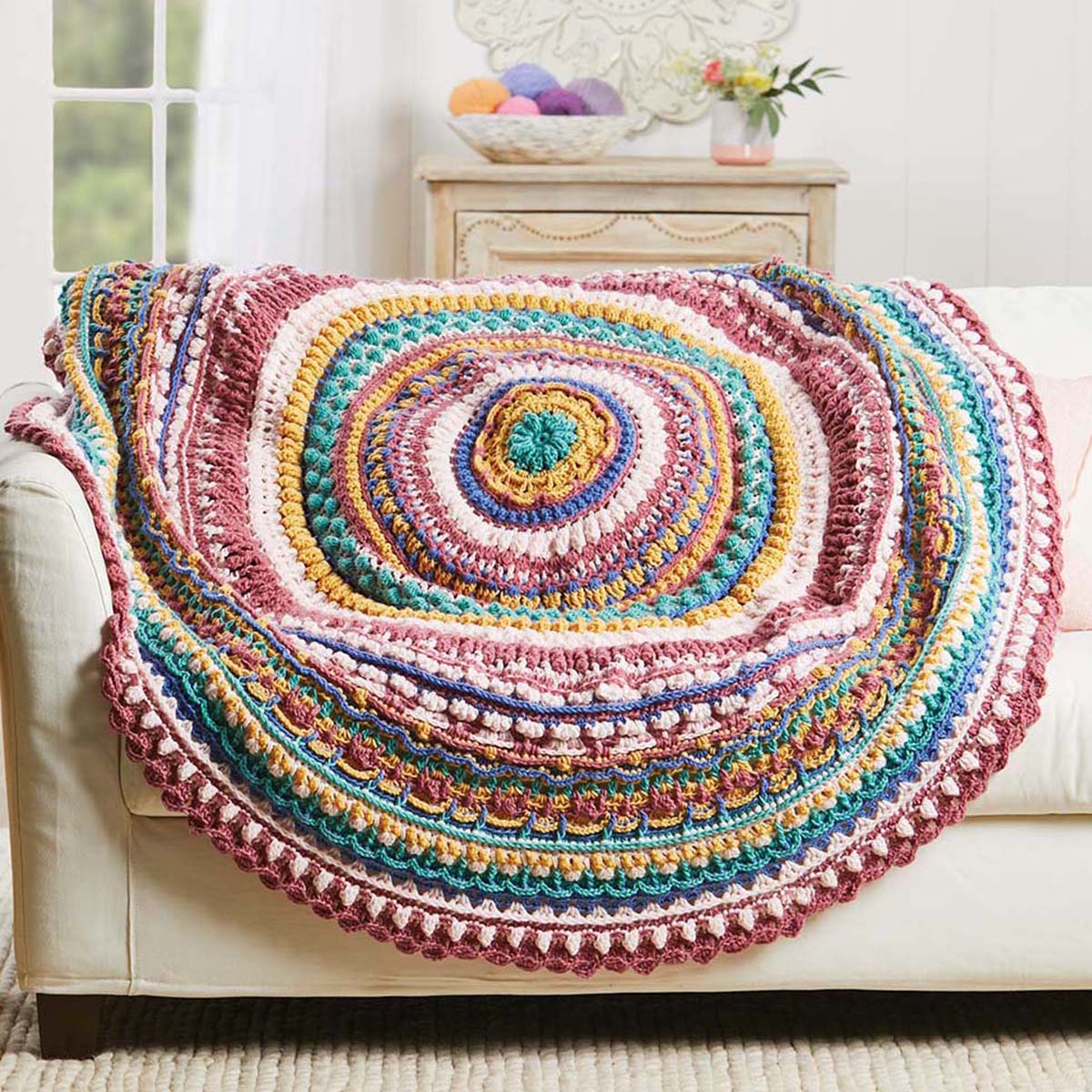 Herrschners Macaron Afghan Crochet Kit Crochet Supplies Michaels