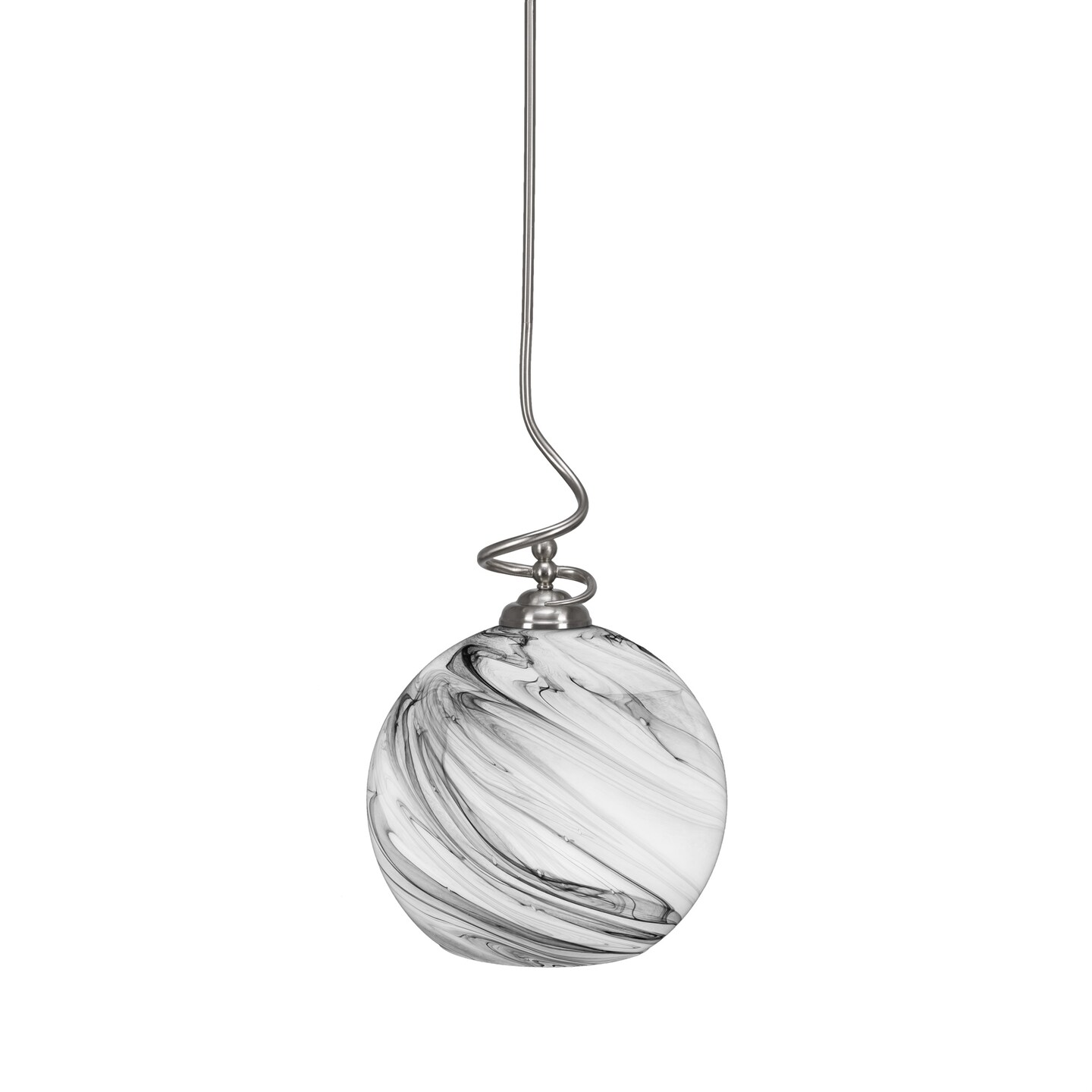 Capri Stem Pendant With Hang Straight Swivel Shown In Brushed Nickel ...