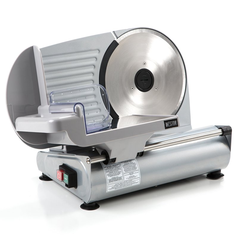 Weston 610901W Adjustable Width Electric Deli Meat Slicer 150 Watt