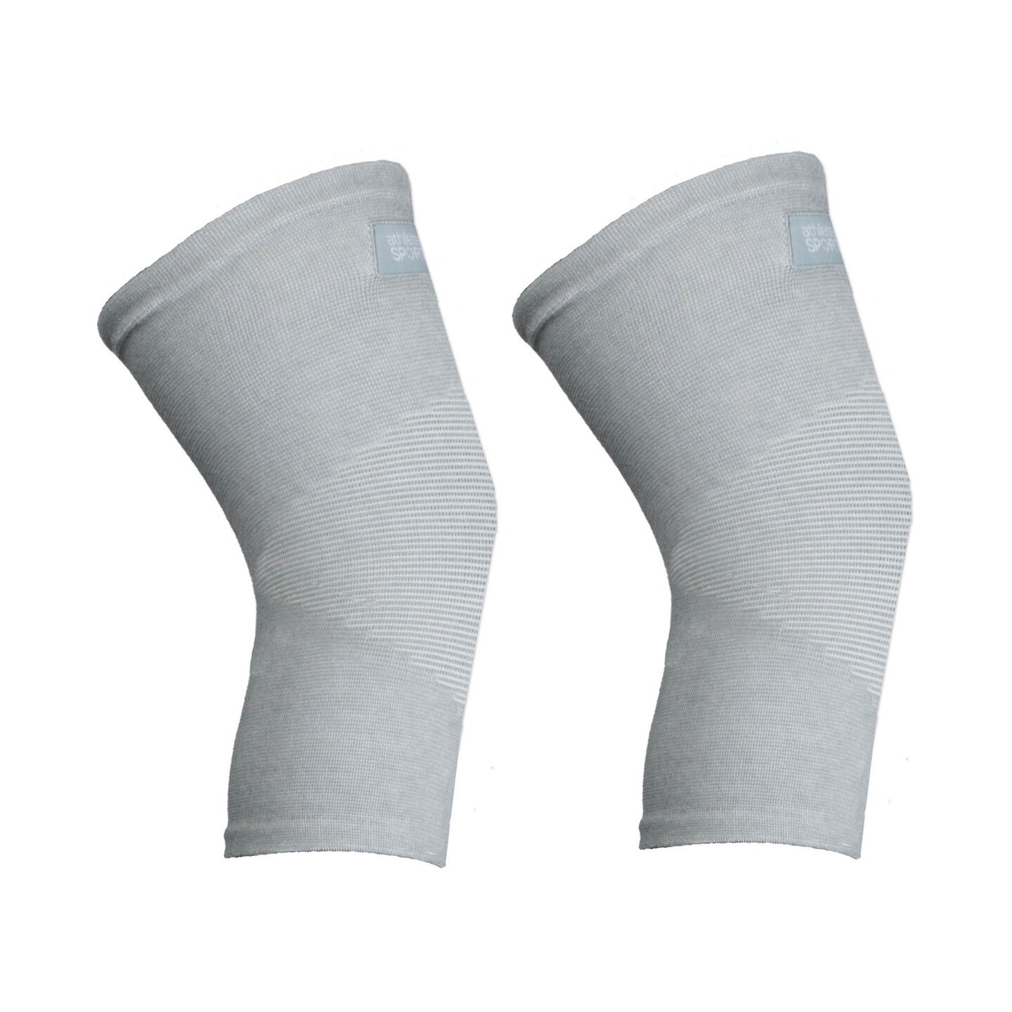 DII Bamboo Charcoal Knee Sleeves Grey White XL