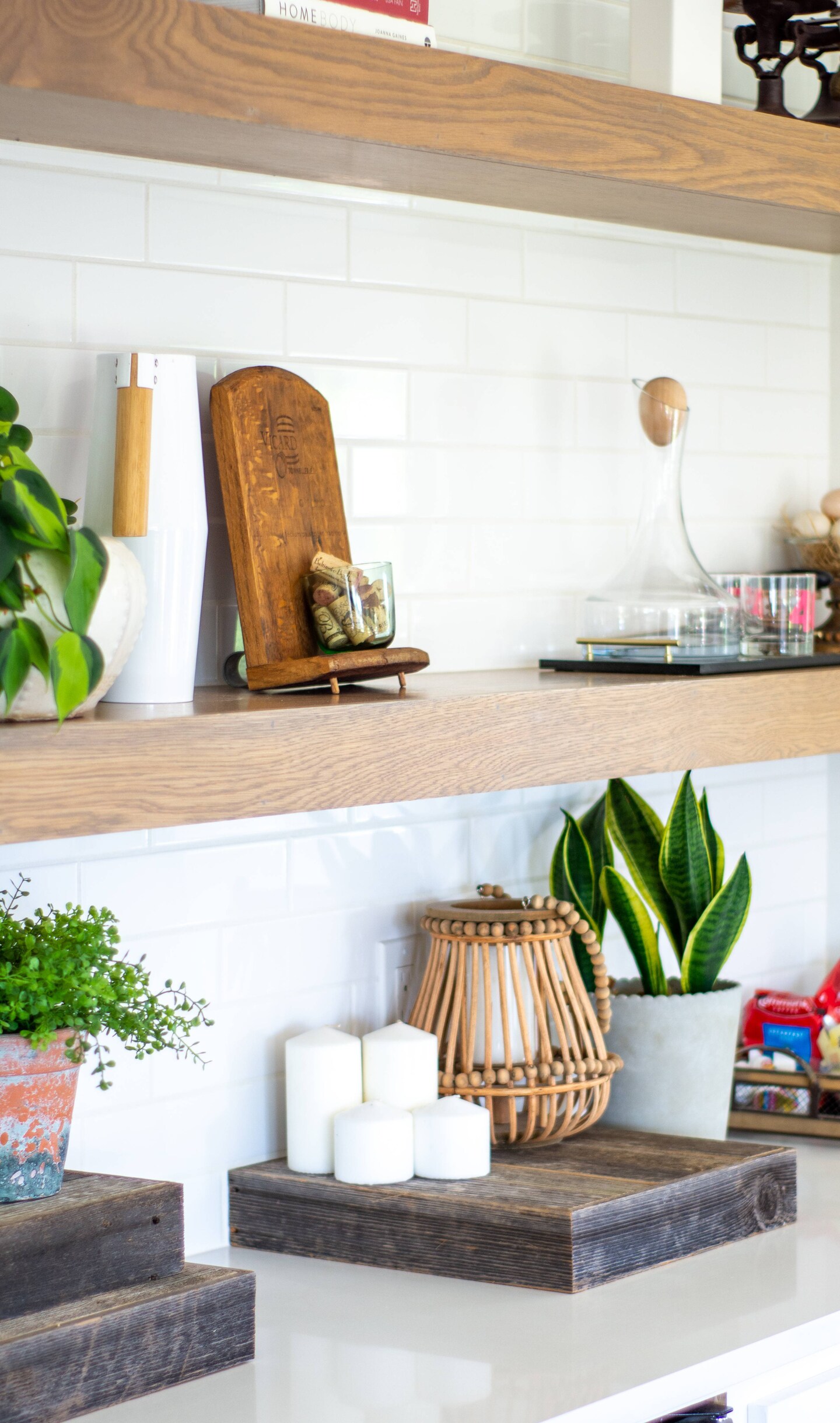 Rustic Farmhouse Decorative 15 in. x 15 in. Solid Reclaimed Wooden Display Riser/Stand