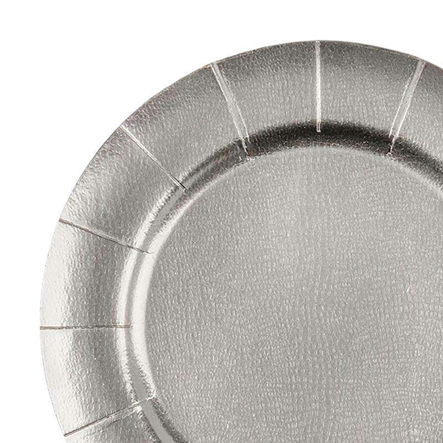 13" Silver Round Disposable Paper Charger Plates (120 Plates) Michaels