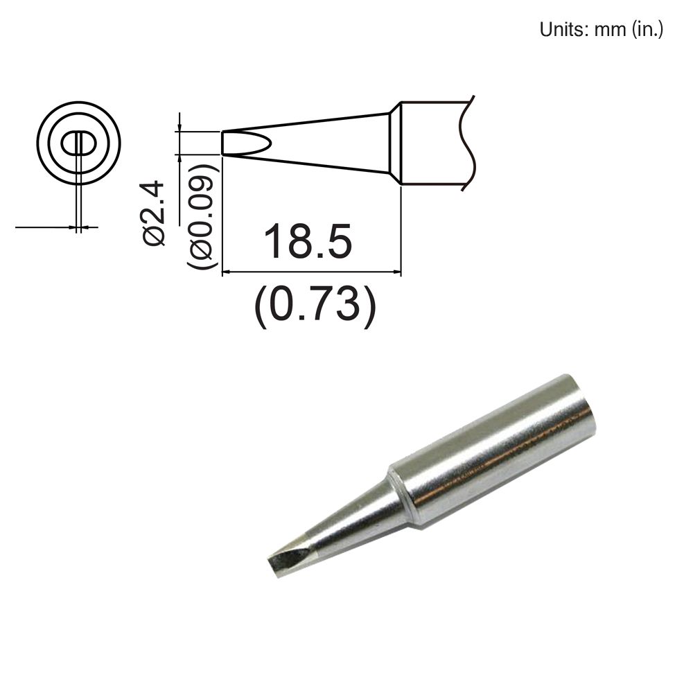 Hakko 3/32&#x22; (2.4mm) Replacement Tip