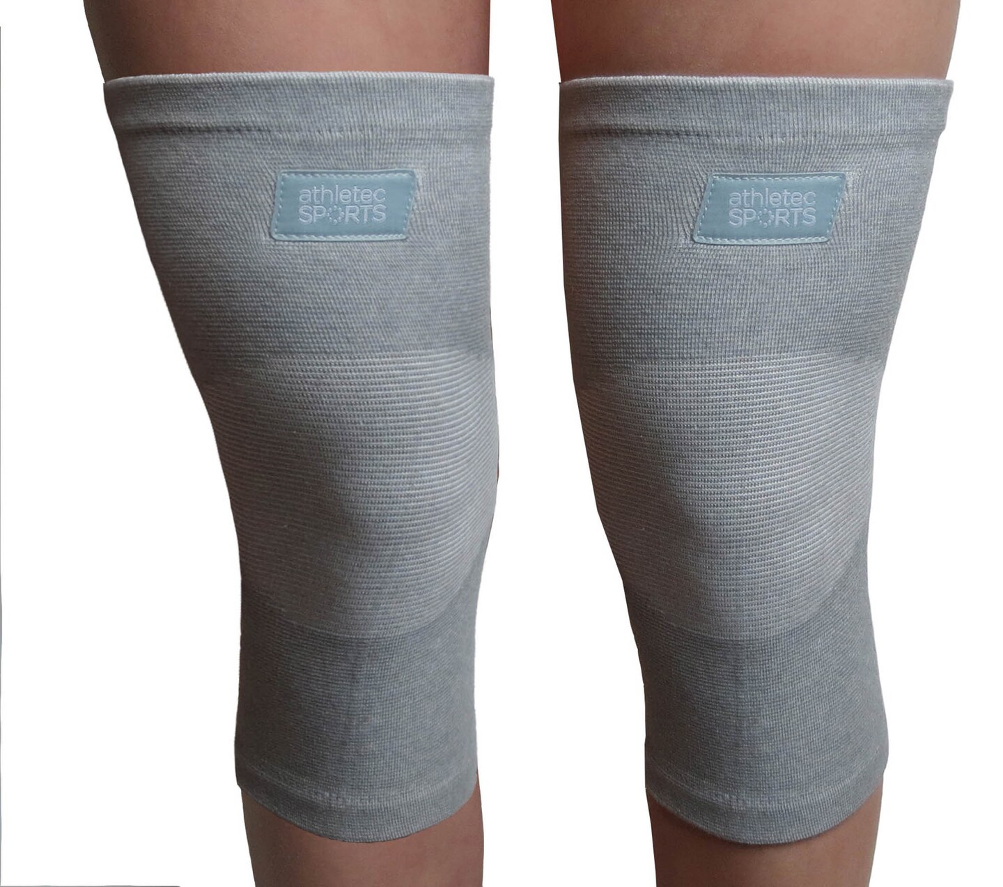 DII Bamboo Charcoal Knee Sleeves Grey White M