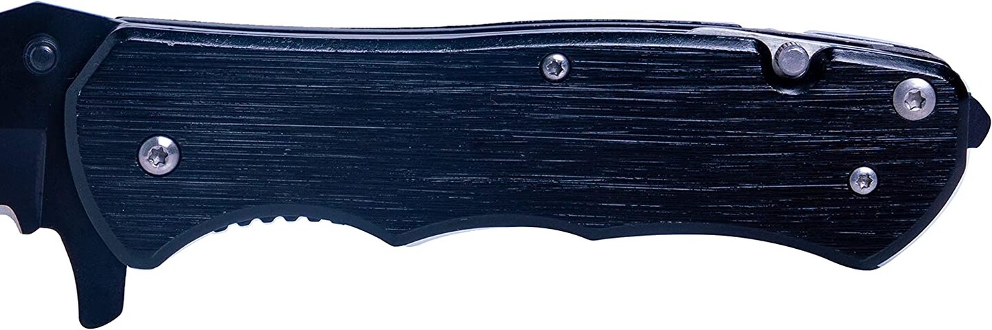 Makerflo Beast Wooden Pocket Knife | Razor Sharp Steel Blade and Black Handle | Ideal for DIY Gift and Personalization (Laser Engraving, Epoxy, Vinyl, and UV DTF) - Not for Sublimation