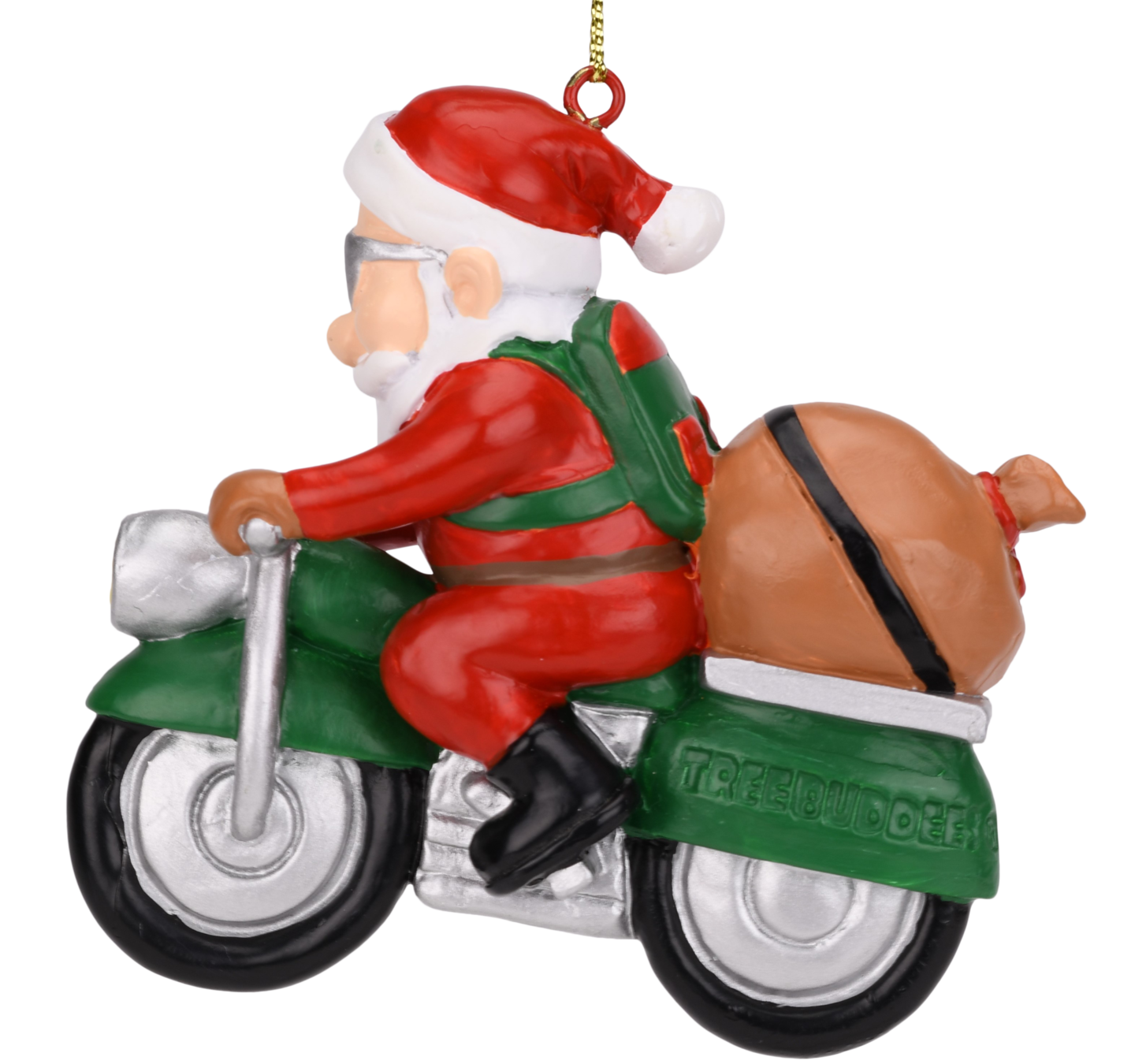 Tree Buddees Biker Santa Claus Motorcycle Christmas Tree Ornament