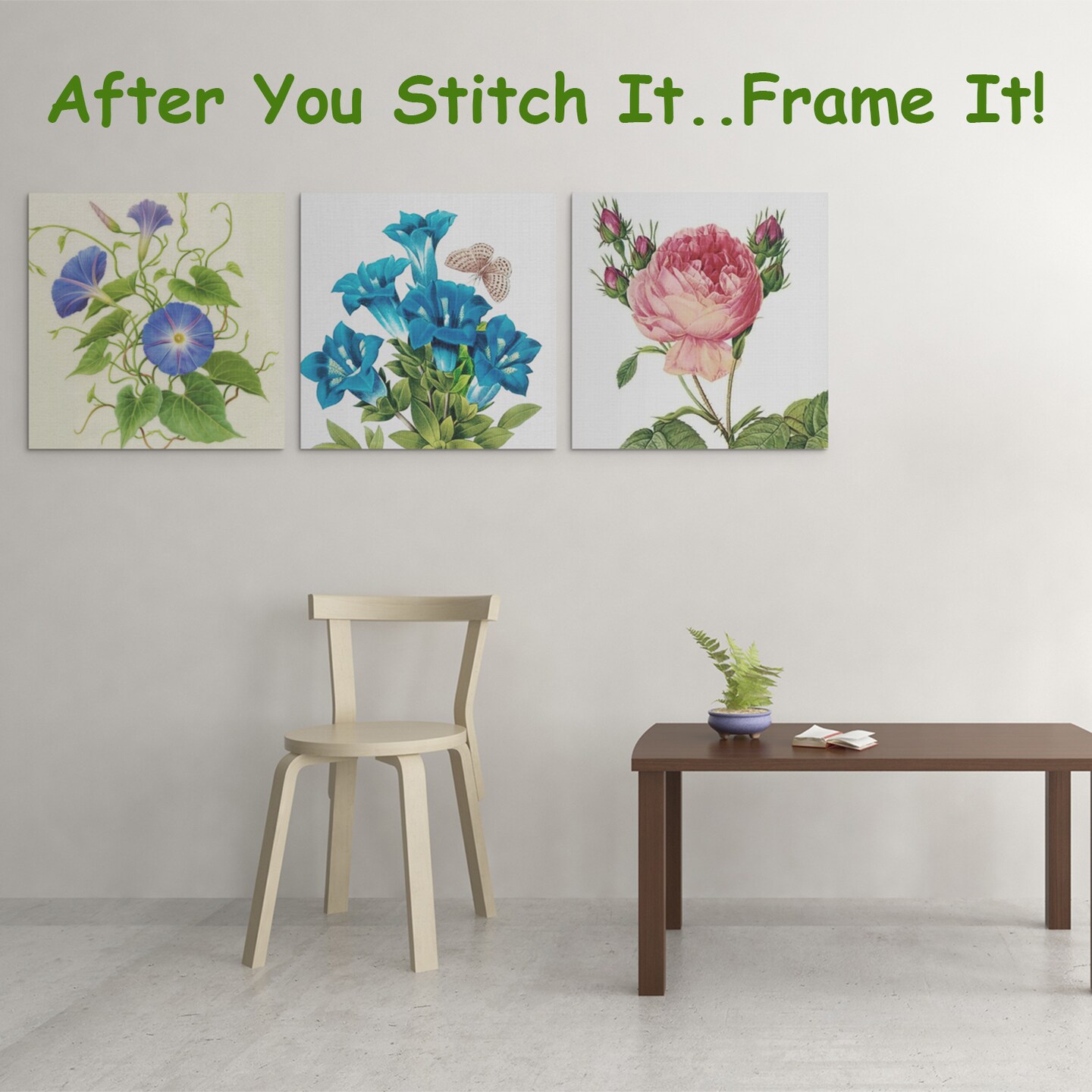 Orenco Originals Redoute Morning Glory Flower -Square Counted Cross Stitch Pattern