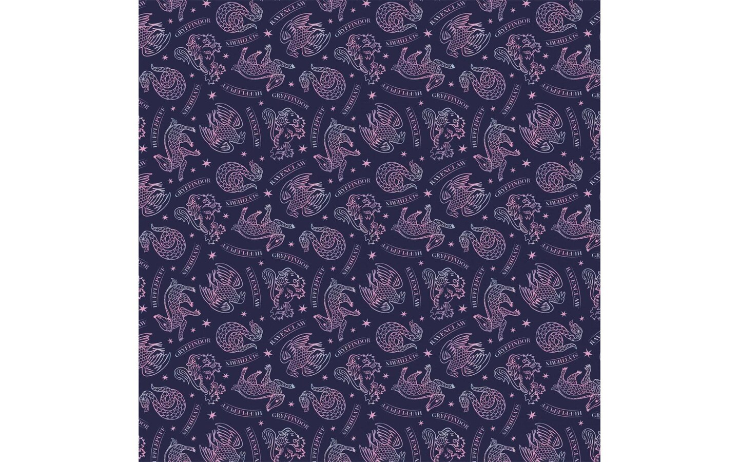 Camelot Harry Potter Raven claw House 100% Cotton Print Fabric