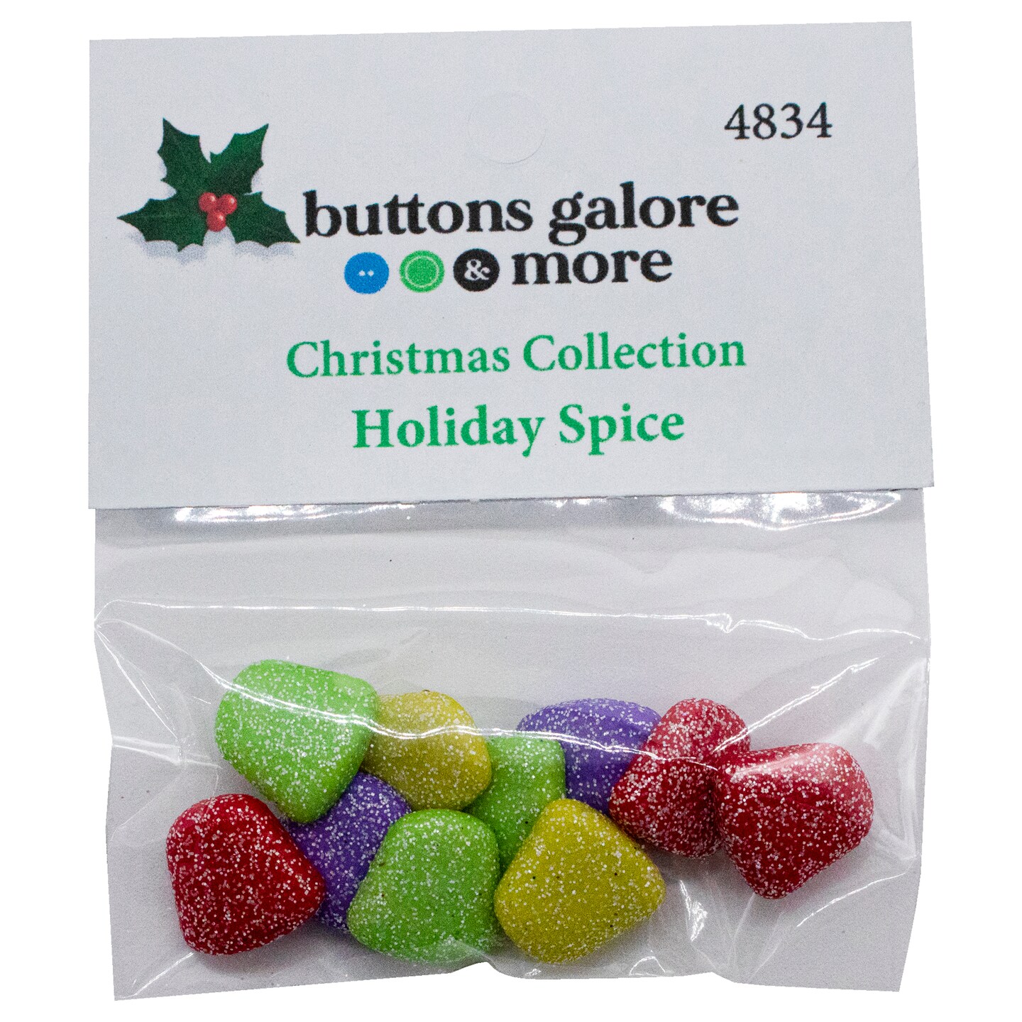 Buttons Galore Christmas Craft &#x26; Sewing Buttons. Holiday Spice Glitter Gumdrop Buttons - 30 Buttons&#x2026;