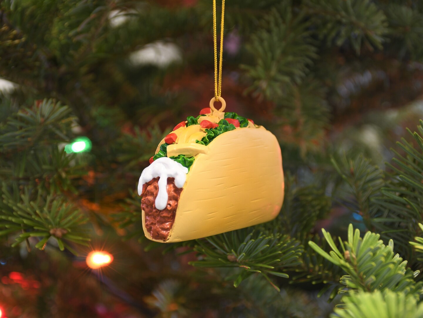 Taco Food Christmas Ornament