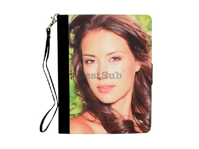 Rotatable iPad Case with Strap Black