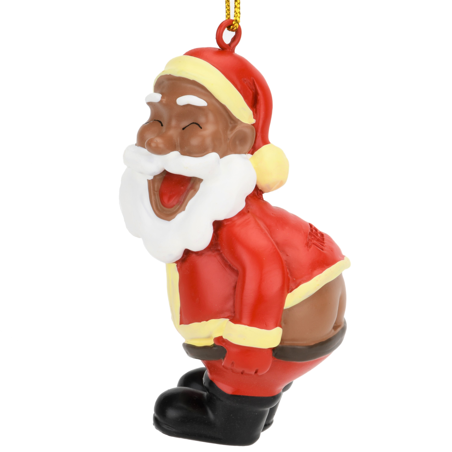 Mooning Santa Claus Christmas Ornament - Dark Tone | Christmas ...