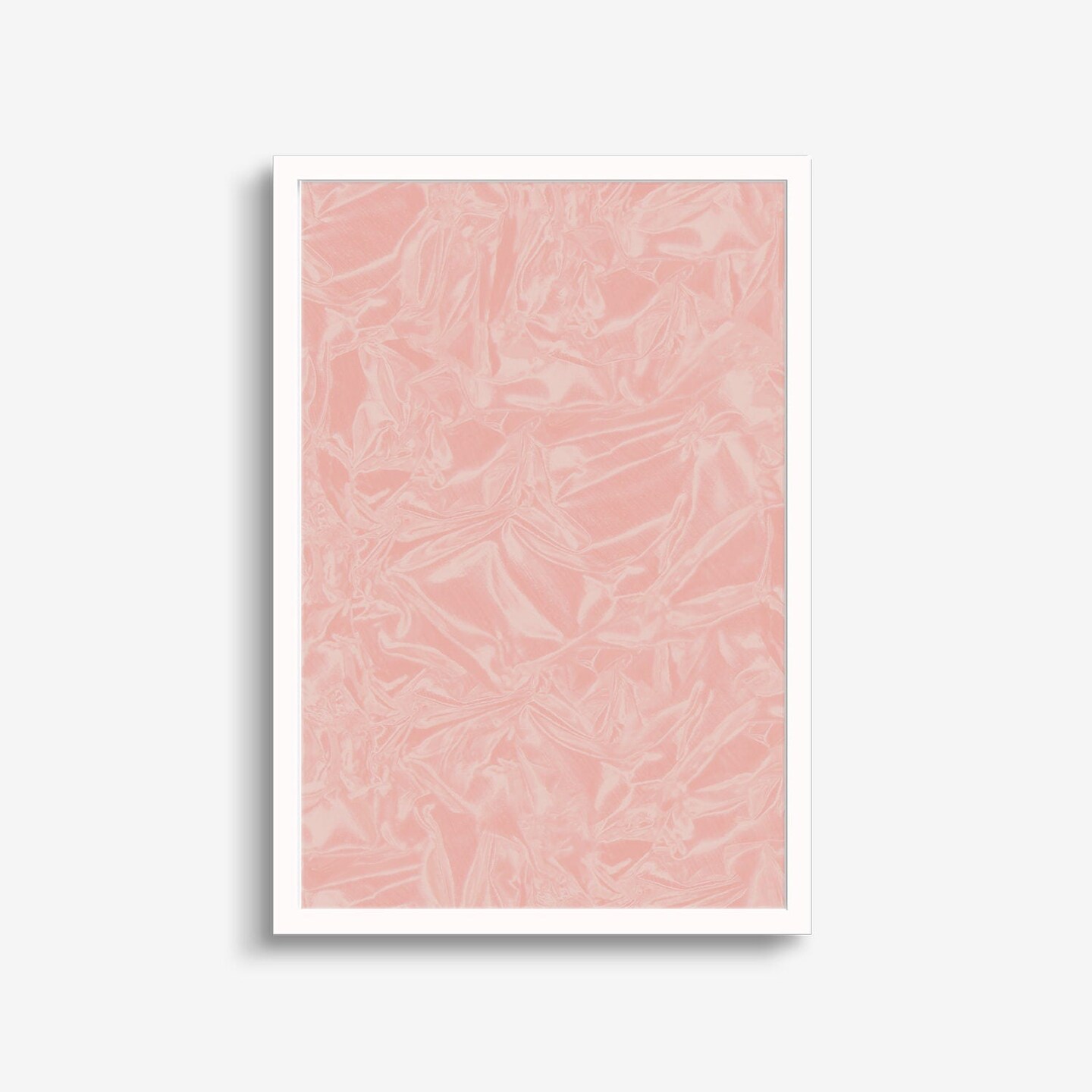 Foiled No. 2 Art Print, Foil Pink Wall Art 18x24, Wall Art Edgy, 3D