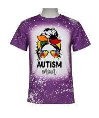 Dark Purple Tie Dye 3XL Faux Bleach Sublimation Shirt